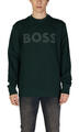 HUGO BOSS Pulóverek JERSEY WE BASIC CREW 50487133 Zöld EU XL