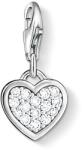 Thomas Sabo Cirkóniával kirakott ezüst szív charm