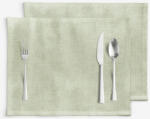 Goldea suporturi farfurii decorative malaga - verde natural rustic - 2 buc 30 x 40 cm Fata de masa