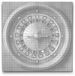  PontPöttyöző - Rulett Méret: 50x50cm, Keretezés: Kerek kartonlap, Szín: Zöld