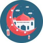  Festés számok szerint - Rózsaszín mecset Méret: 50x50cm, Keretezés: Kerek kartonlap