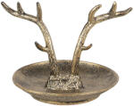 Clayre & Eef Bol decorativ Ren metal auriu 11x9x8 cm (6Y5662) Tava