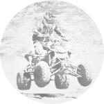  PontPöttyöző - Adrenalin négy keréken Méret: 50x50cm, Keretezés: Kerek kartonlap, Szín: Kék