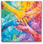  Festés számok szerint - Barátság Méret: 50x50cm, Keretezés: Kerek kartonlap