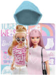 Barbie Prosop de plaja tip poncho din bumbac, 60 x 120 cm cu imprimeu Barbie