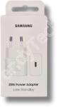 Samsung gyári töltő adapter USB-C (25W), fehér (8,80609E+12)