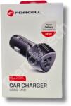 Forcell CC50-1A1C, autós töltő, 38W, fekete (5,9034E+12)