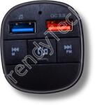 BC57 transzmitter, bluetooth, kék világítás, fekete