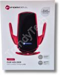 Forcell HS1, autós tartó szélvédőre vagy szellőzőre, 15w, fekete és piros
