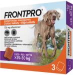 FRONTPRO Tablete împotriva puricilor și căpușelor L 25-50 kg 3 tablete