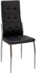 Leziter Aida étkezőszék, fekete színben (DC-002-Black) - frankootthon