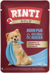 RINTI Gold Mini chicken pure & poultry hearts 10x100 g