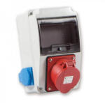 TP Electric Ipari doboz szerelt 130x220 1x(5P32A) + 2x(2P+F) oldalsó IP44 3318-002-7000 (3318-002-7000) - dinavill