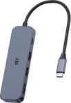 ISY USB 3.0 Type-C 5-in-1 Multiport adapter, 4K HDMI 2.0, 2 x USB-A, USB-C PD 100 W (IAD-1032) (IAD-1032)