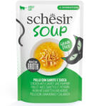 Schesir 24x40g Schesir Cat Soup csirke, sárgarépa & sütőtök étrend-kiegészítő eledel macskáknak