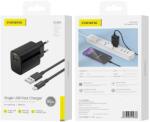FONENG fali töltő EU64 18W 1xUSB QC3.0 + kábel Lightning Fekete