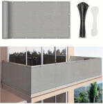 Leziter Erkély árnyékoló, belátásgátló 1 m x 7 m szürke (MXR-12-Grey)