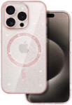 Toptel Glitter Magsafe tok iPhone 16e/17e pink clear tok