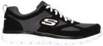 Skechers Férfi sportcipő SKECHERS Burns - Agoura fekete/fehér, 42 (52635BKW-42) Férfi futócipő