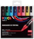 uni 8 db-os marker készlet, Posca PC5M, közepes hegyű, alapszínek (TUPC5M8)