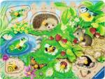Ravensburger Puzzle din lemn pentru copii Ravensburger din 10 piese - Prieteni din grădină (12004040) Puzzle