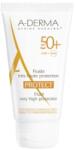 A-DERMA Fluid pentru protectie solara cu SPF 50+, 40 ml, A-Derma Protect - springfarma