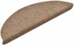 vidaXL 30 db krém öntapadó lépcsőszőnyeg 56 x 17 x 3 cm 3365688 (3365688)