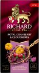 MAY LLc Richard Royal Áfonya & Törpemálna ízesített gyümölcs tea, 25 filter