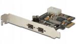 ASSMANN Firewire kártya/vezérlő (800) Pci Exp. , 2xKülső 1xBelső IEEE1394b 9pin, Low, (DS-30203-2)