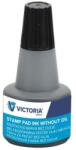 VICTORIA Bélyegzőfesték, 30 ml, VICTORIA OFFICE, fekete