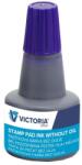 VICTORIA Bélyegzőfesték, 30 ml, VICTORIA OFFICE, kék