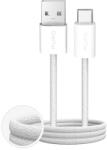 PURO Fabrik 2.0 10W USB-A - USB-C fonott kábel 1, 5m - fehér