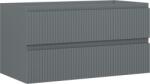 Mexen Rivel dulap de baie sub chiuvetă 90 cm, 2 sertare, canelat, grafit mat - 91A20-09047-2-BFF66 (91A20-09047-2-BFF66)