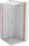 Mexen Mist-F cabină de duș pliabilă dreapta 70 x 70 cm, transparent, cupru periat - 8A6T-070-070-65-00-P (8A6T-070-070-65-00-P)
