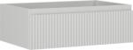 Mexen Rivel dulap de baie cu montare sub chiuvetă 70 cm, 1 sertar, striat, gri mat - 91A20-07023-1-BF62 (91A20-07023-1-BF62)