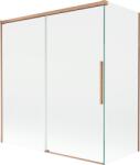 Mexen Rox paravan de cadă cu 2 aripi culisante 150 + 70 x 150 cm, transparent, cupru periat - 8C9-150-070-65-00 (8C9-150-070-65-00)