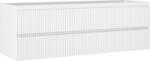 Mexen Rivel dulap baie pentru lavoar 140 cm, 2 sertare, striat, alb mat - 91A20-14047-2-BFF01 (91A20-14047-2-BFF01)