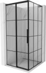 Mexen Rox L cabină de duș extensibilă stânga 110 x 110 cm, grilaj negru, negru - 8C2L-110-110-70-77-L (8C2L-110-110-70-77-L)