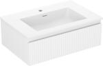 Mexen Rivel dulap baie 70 cm cu lavoar Otis, 1 sertar, frontal canelat, alb mat - 91A20-07023-1-BF01-W18M01 (91A20-07023-1-BF01-W18M01)