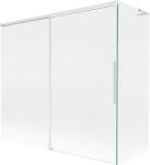 Mexen Rox L paravan de cadă cu 2 aripi glisante 170 + 75 x 150 cm, transparent, alb - 8C9L-170-075-20-00 (8C9L-170-075-20-00)