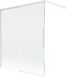 Mexen Rox paravan pentru cadă de baie, cu 2 canaturi glisante 140 x 150 cm, transparent, alb - 8C9-140-003-20-00 (8C9-140-003-20-00)