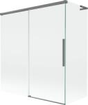 Mexen Rox L paravan cadă 2-din uși glisante 150 + 70 x 150 cm, transparent, gun metal - 8C9L-150-070-95-00 (8C9L-150-070-95-00)