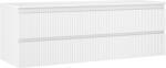 Mexen Rivel dulap de baie sub lavoar de 140 cm cu blat, 2 sertare, canelat, alb mat - 91A20-14047-2-BFFC01 (91A20-14047-2-BFFC01)