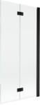 Mexen Mist paravan de duș cu 2 uși, dreapta 90 x 150 cm, transparent, negru - 8A9-090-002-70-00-P (8A9-090-002-70-00-P)