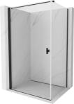 Mexen Mist-B cabină de duș cu ușă articulată 85 x 80 cm, transparentă, neagră - 8A2T-085-080-70-00 (8A2T-085-080-70-00)