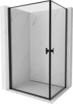 Mexen Mist-B Duo cabină de duș cu ușă batantă 80 x 90 cm, cadru negru, negru - 8A2-080L-090P-70-70 (8A2-080L-090P-70-70)