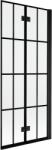 Mexen Mist paravan de duș cu 2 uși, dreapta 80 x 150 cm, grilaj negru, negru - 8A9-080-002-70-77-P (8A9-080-002-70-77-P)