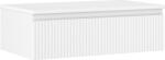 Mexen Rivel dulap baie sub lavoar 80 cm cu blat, 1 sertar, canelat, alb mat - 91A20-08023-1-BFC01 (91A20-08023-1-BFC01)