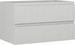 Mexen Rivel dulap baie sub lavoar 80 cm, 2 sertare, striat, gri mat - 91A20-08047-2-BFF62 (91A20-08047-2-BFF62)