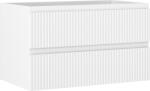Mexen Rivel dulap de baie sub lavoar 80 cm, 2 sertare, striat, alb mat - 91A20-08047-2-BFF01 (91A20-08047-2-BFF01)